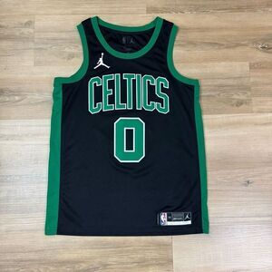 Nike Men's M Boston Celtics Basketball Jersey Black 0 Jayson Tatum Swingman Ed